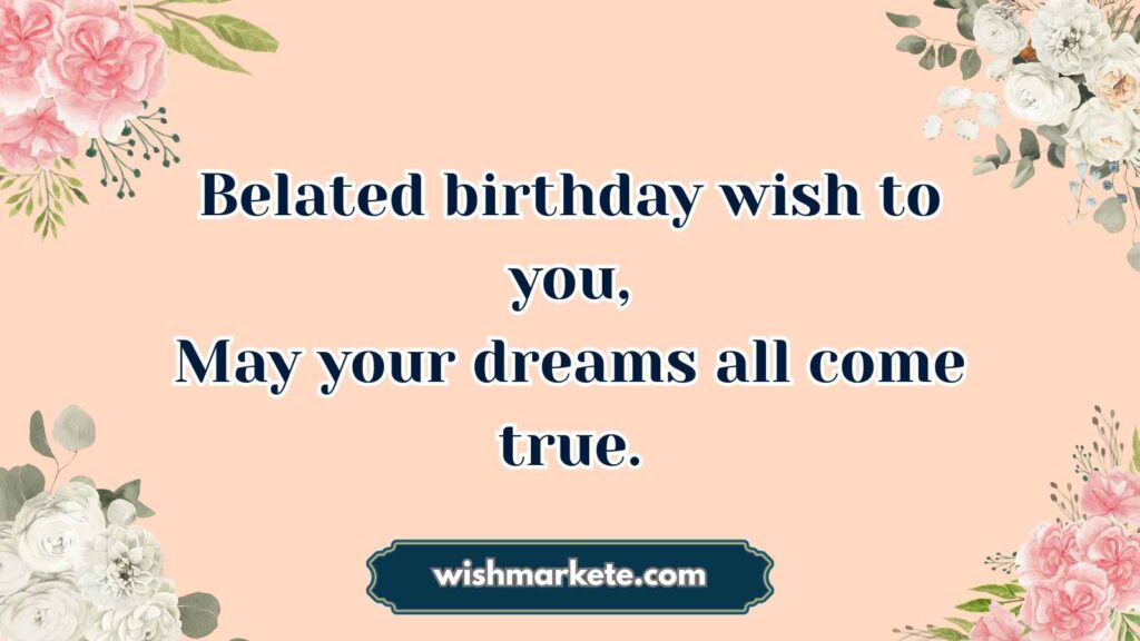 Belated Birthday Poems for Best Friend