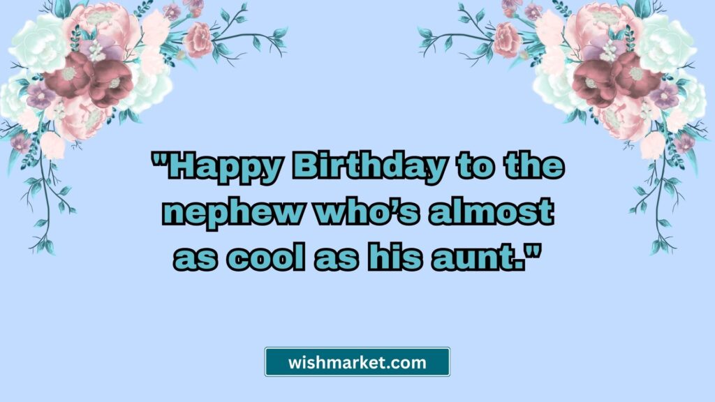Funny Birthday Quotes for Nephew from Aunt